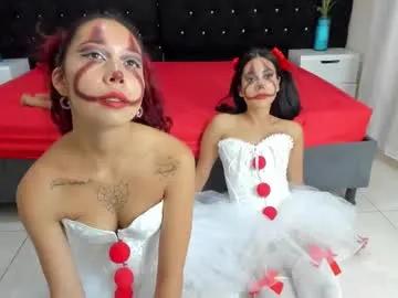 Chaturbate lisa_sweetas is Freechat lisa_sweetas — These two clowns are waiting for you  #bdsm #slave #halloween  #lesbian  #anal