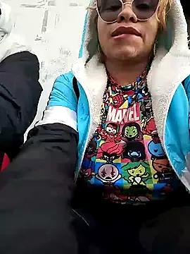 StripChat hot_lady19 is Freechat hot_lady19 — Touching her breasts in the street